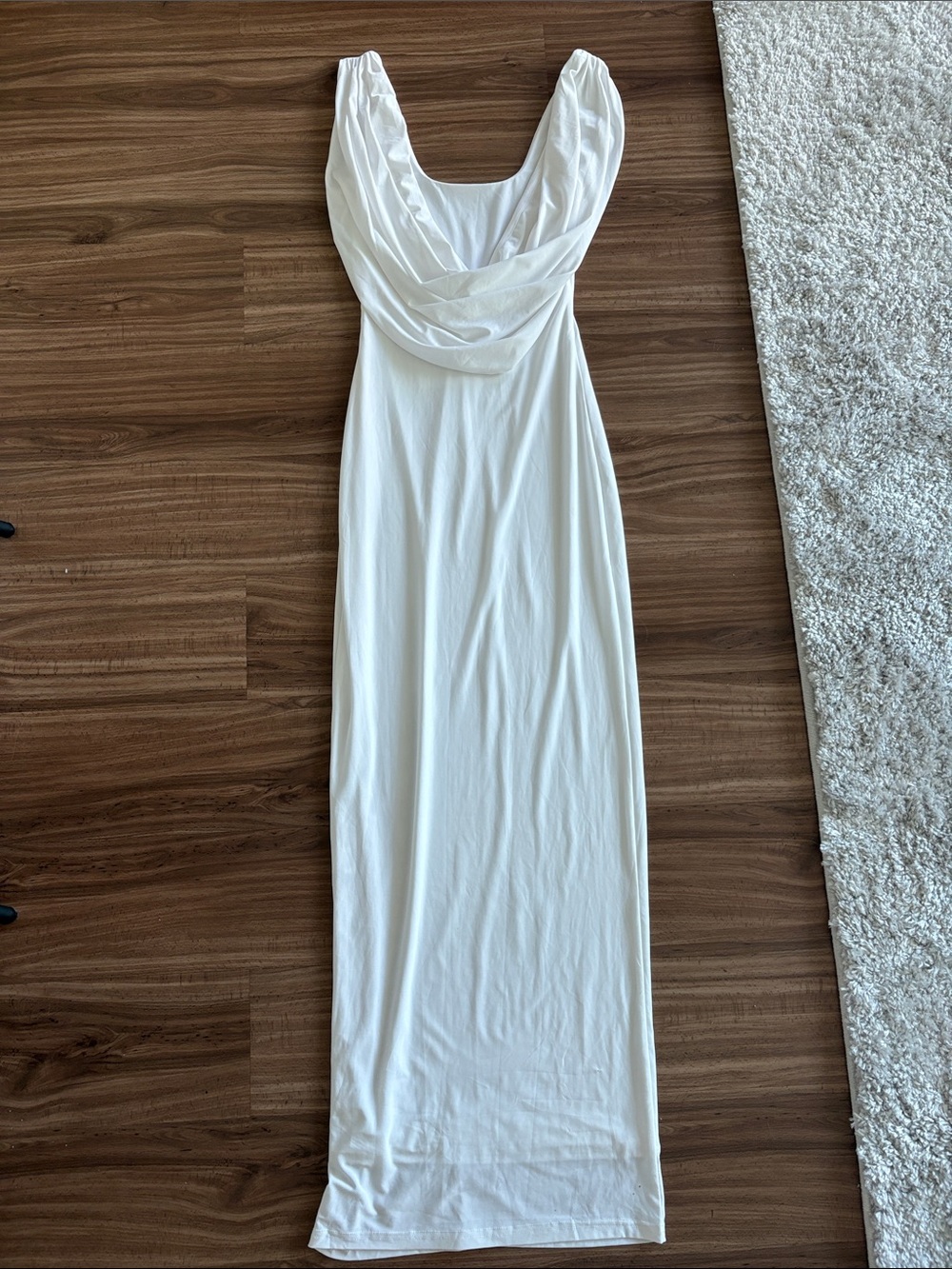 Melani the label reversible Elle gown in white